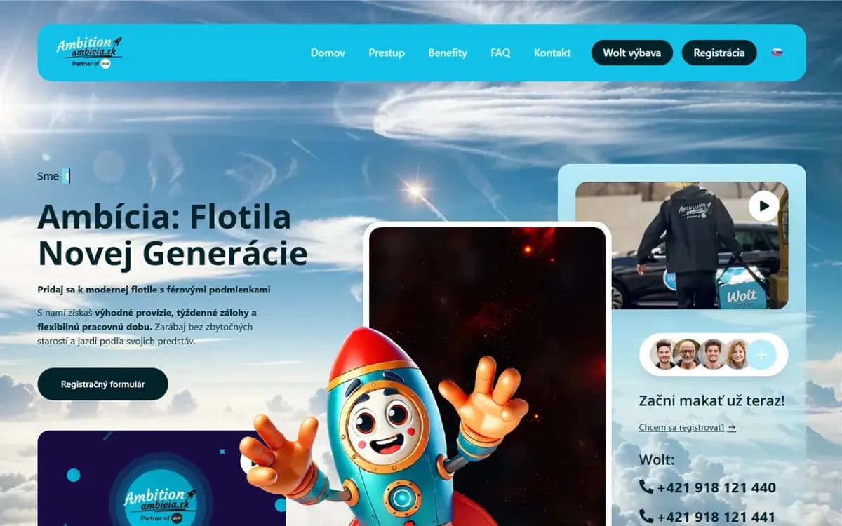 Web Ambícia na počítači